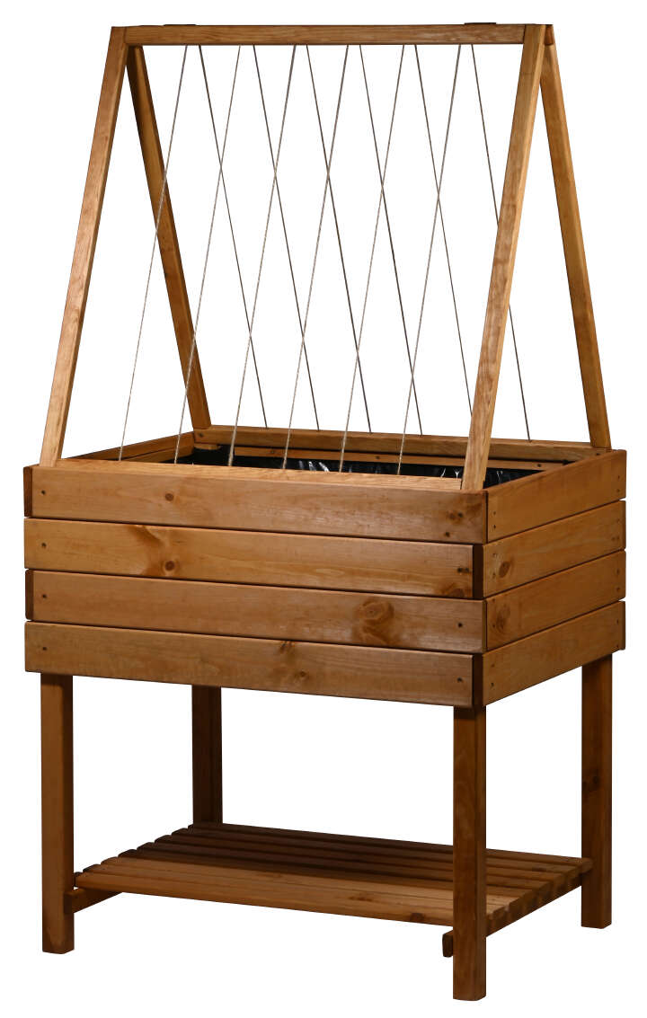 dobar Hochbeet Magic Kubus mit Rankgitter